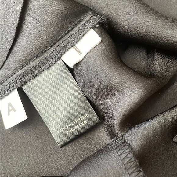 Ann Taylor Black Peplum Blouse with Lace embellishment - Picture 6 of 9